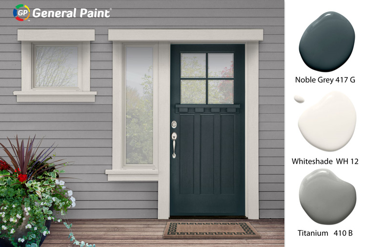 gray paint pallet